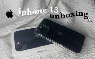 iphone 13 [unboxing]  (midnight, 128 gb) | aesthetic set-up + accessories | camera test & review