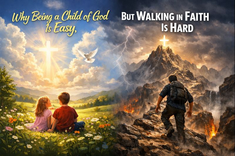 Being a child of God vs. walking in faith